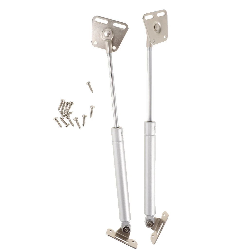 2-Pack 100N/25lb Cabinet Door Gas Strut Spring Lift Down Support Windows Heavy Lid Stay 237mm