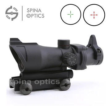 

Hunting Tactical Riflescopes ACOG 1x32 Red Green Reticle Illuminated ACOG Red Dot Scope Sight With 20mm Rail for Airsoft gun