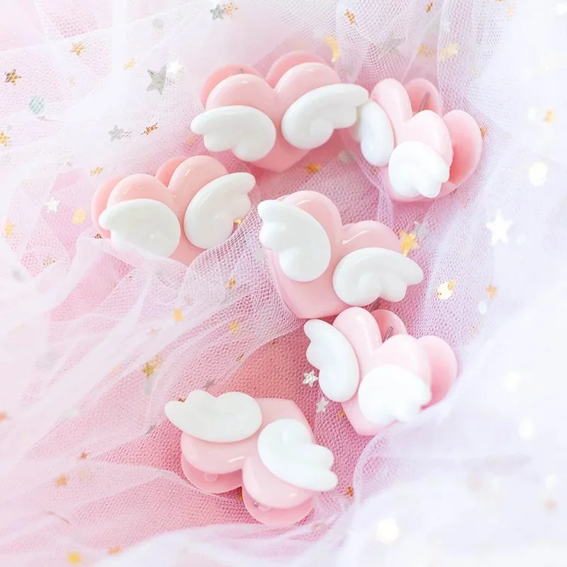 3 шт. Kawaii Love Wings розовый зажим с сердечками для изготовления фотографий DIY