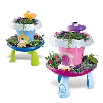 

Mini DIY Garden Planter Flower Pot House Landscape Toy Home Decor Baby Kids Pretend Play Educational Toys Mini Garden Planter