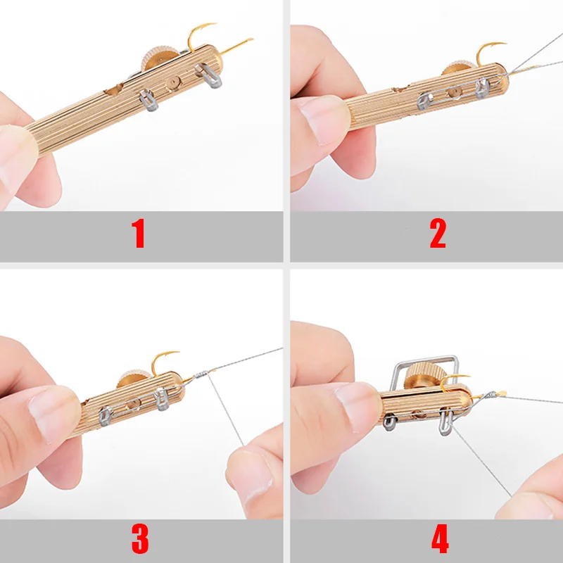 WDAIREN Full Metal Fishing Hook Knotting Tool & Tie Hook Loop Making Device & Hooks Decoupling Remover Carp Fishing Accessories WDAIREN Full Metal Fishing Hook Knotting Tool & Tie Hook Loop Making Device & Hooks Decoupling Remover Carp Fishing Accessories