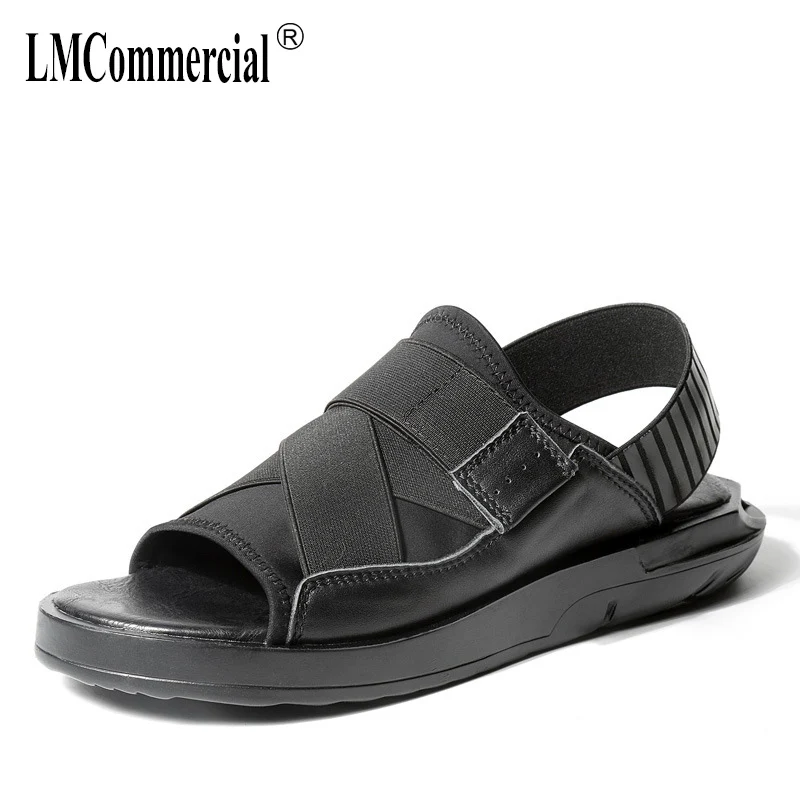 

mens roman sandals Genuine Leather summer sandals Sneakers Men Slippers Flip Flops casual Shoes beach outdoor anti-skid cowhide