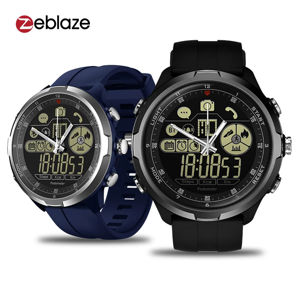 

Zeblaze Vibe 4 Hybrid 50M Waterproof Smart Watch Calls Message Reminder Pedometer Remote Camera Men Women Rugged Sport Watches.