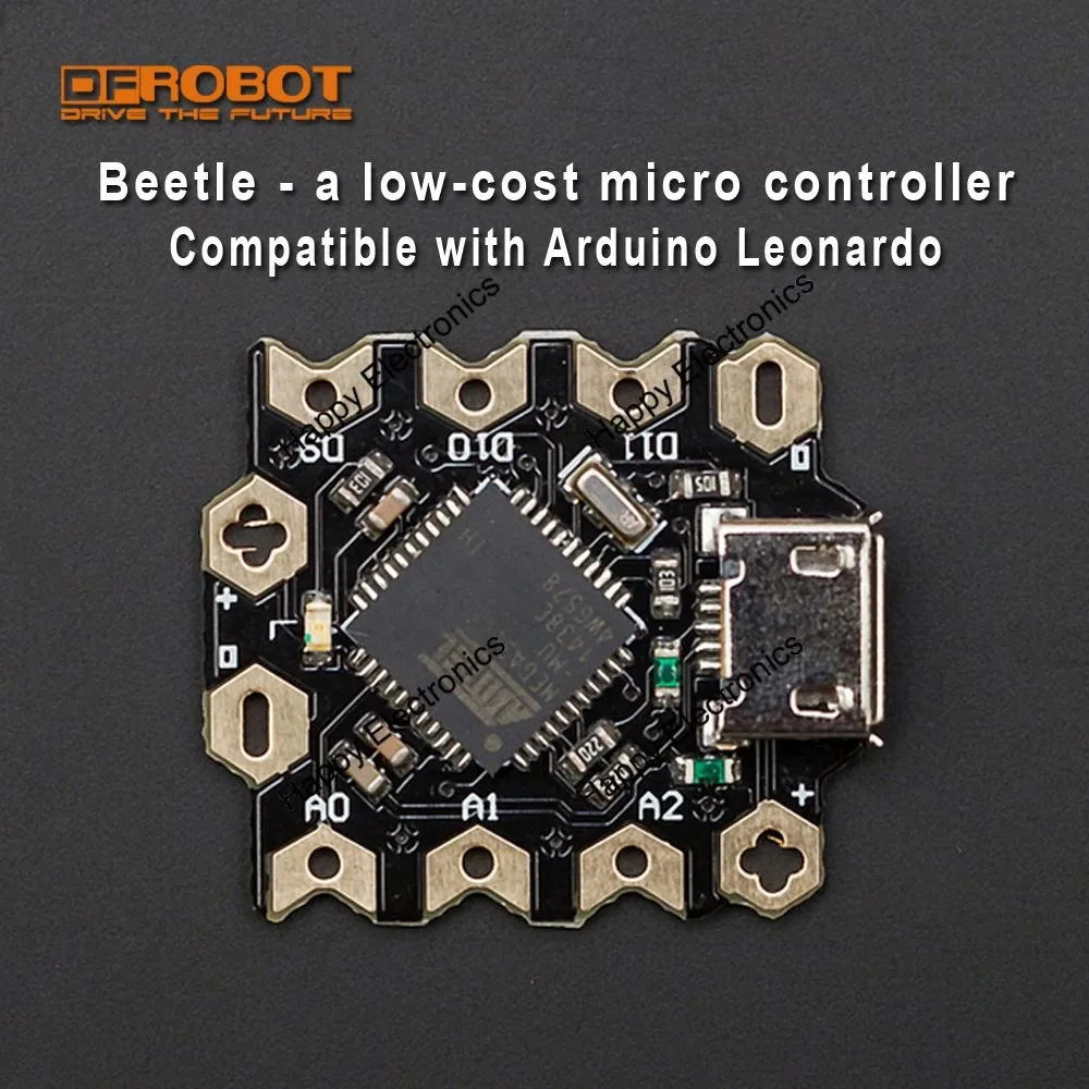 DFRobot Beetle mini/micro плата контроллера ATmega32u4 16 МГц 5 в совместим с Arduino Leonardo для недорогих одноразовых проектов