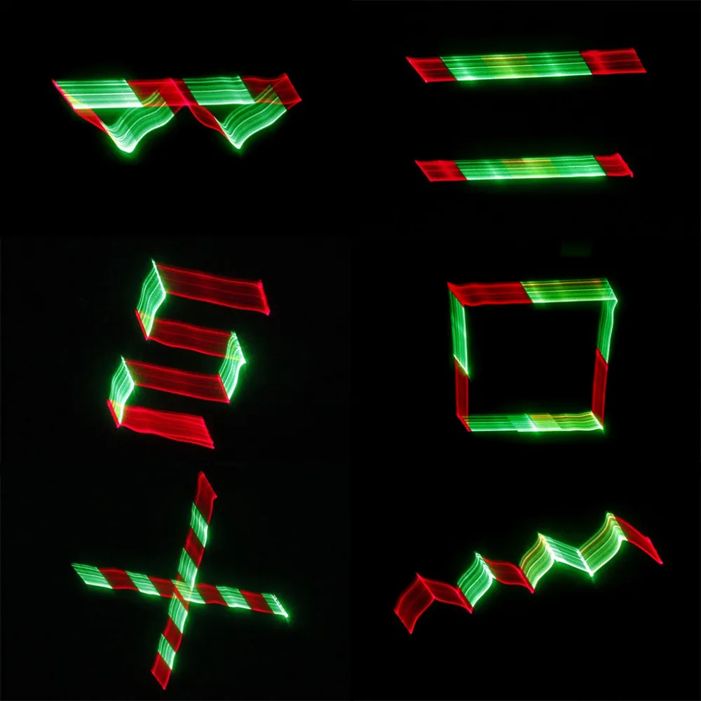 3D DMX512 Effects RGY красный зеленый желтый лазерный сканер проектор полный светильник DJ Disco вечерние Рождественский профессиональный сценический светильник ing show