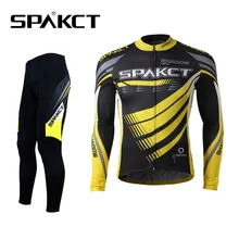 SPAKCT Cycling Suits Outdoor Sports Men’s Long Sleeve Pants Sets Breathable Professional Bicycle Sportswear Riding Equipment