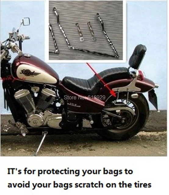 Stillehavsøer søskende Uretfærdighed Universal Motorcycle Accessories Bracket Bags Mount Support Rail Saddle  Bags Protector Fit For Yamaha Virago Xv125 250 400 535 - Bags & Luggage -  AliExpress