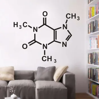 

Chemistry Wall Decal School Class Room Decoration Caffeine Molecule Periodic Table Elements Vinyl Learing Wall Art Decal AZ197