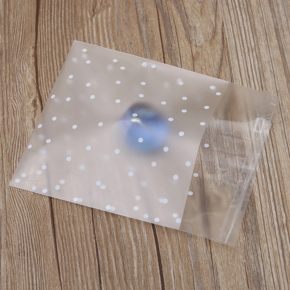 2019New 100 шт белые точки прозрачное матовое пластиковый пакет мешок для упаковки конфет вечерние мероприятия праздничные поставки