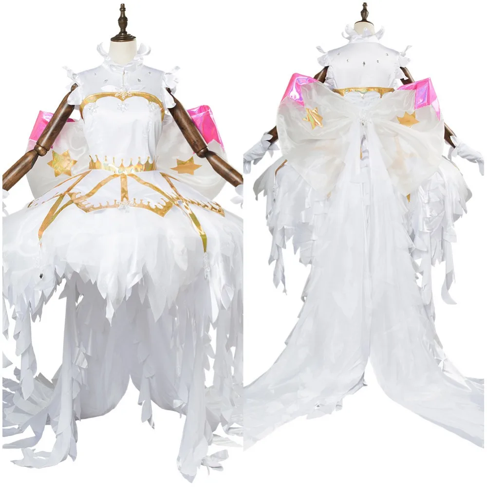 

Cardcaptor Sakura:Clear Card Sakura Kinomoto Snow Angel Dress Cosplay Costume