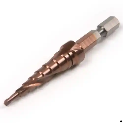 1x Hex Shank Spiral Groove Hole Saw Drill Cutter M35 Cobalt Step Bit 6.35mm Tool
