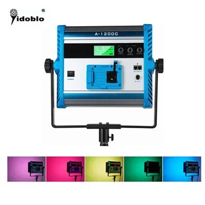 

Yidoblo A-1200c RGB LCD Display LED Lamp Soft light multi color led panel light For broadcast Lamp APP Remote control set
