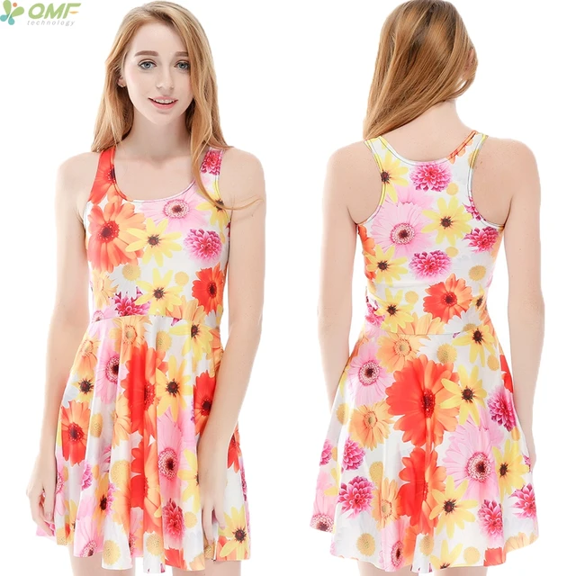 f&f orange pleated dress