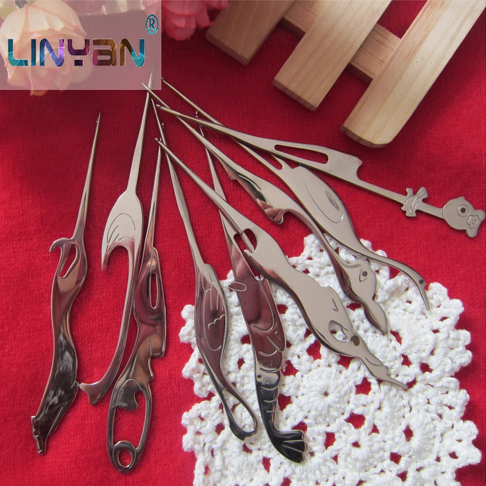 

9pcs Weaving tools DIY crafts Stainless steel [1.3MM-2.25MM] Crochet hook Animal shape knitting needles styling tools ZL59