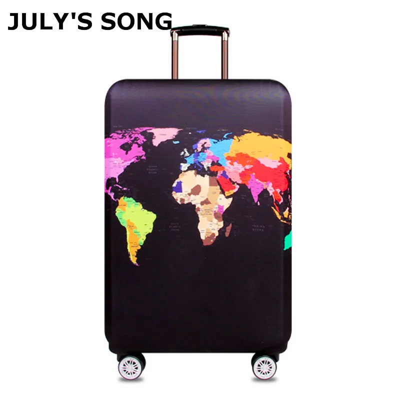 JULY'S SONG Travel Protective Cover Suitcase Elastic Dust Cover Trolley Luggage Case for 18~32 inch Suitcase Travel Accessories