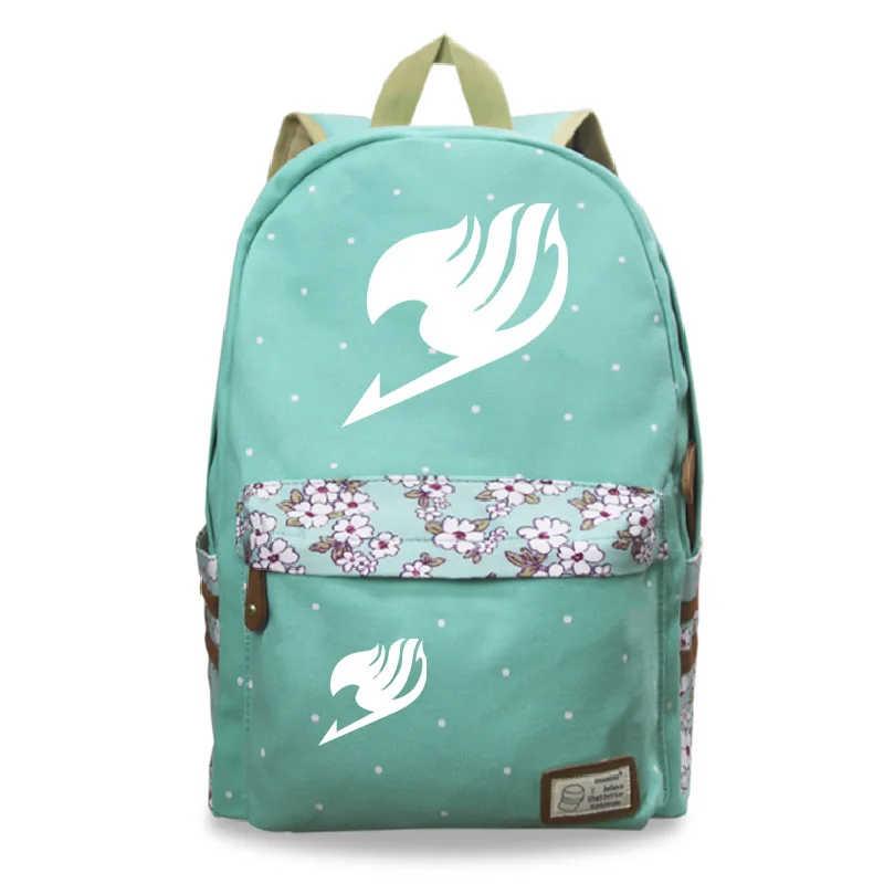 

2019 Creative FAIRY TAIL Backpack Anime Luminous Printing School Bag for Teenagers Cartoon Travel Bags Curel Fancl