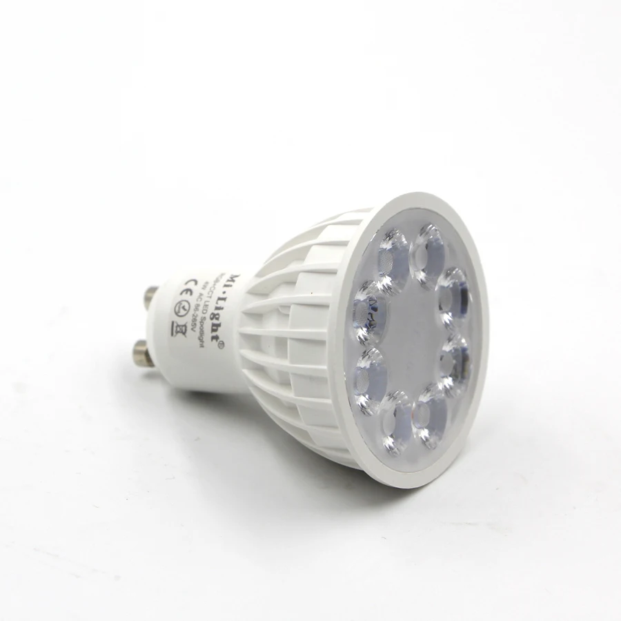 Mi Light LED RGB RGBW лампа с регулируемой яркостью 4 Вт MR16 GU10 CCT RGBWW прожектор AC 110 В 220 2 4G RF