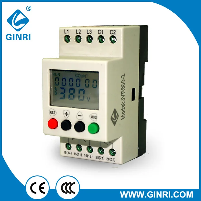 JVR800 2 measuring and monitoring relays GINRI 3 phase Sequence loss