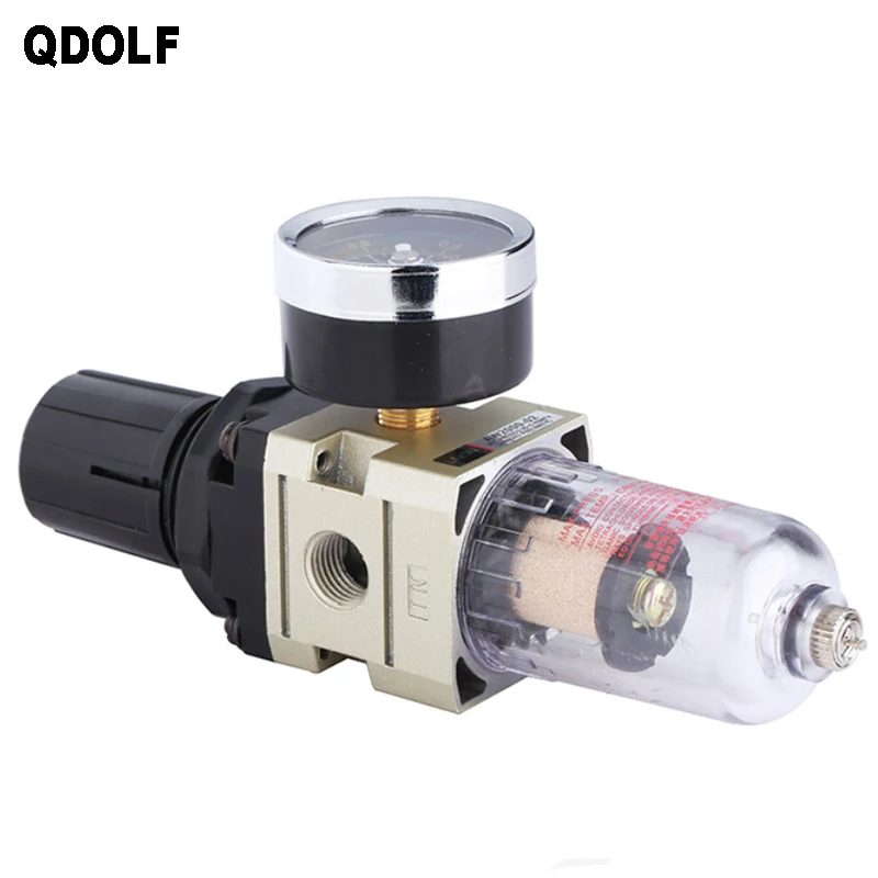 AW2000 1/4 ''Pneumatic источника воздуха Лечение единицы FRL Комбинации сжатый Aire