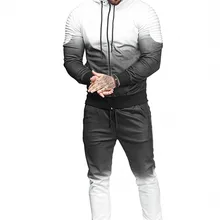 TREVOR LEIDEN Gyms мужские наборы модные спортивные костюмы наборы мужские толстовки+ брюки Повседневный Спортивный костюм Hombre Completo