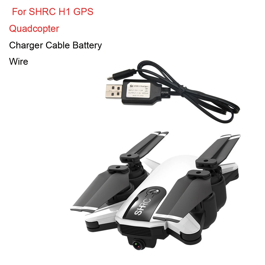 

Hot sale 7.4V USB Charger Cable Battery Wire For SHRC H1 GPS RC Quadcopter drones The Gift For Kid RC Quadcopter drones toys