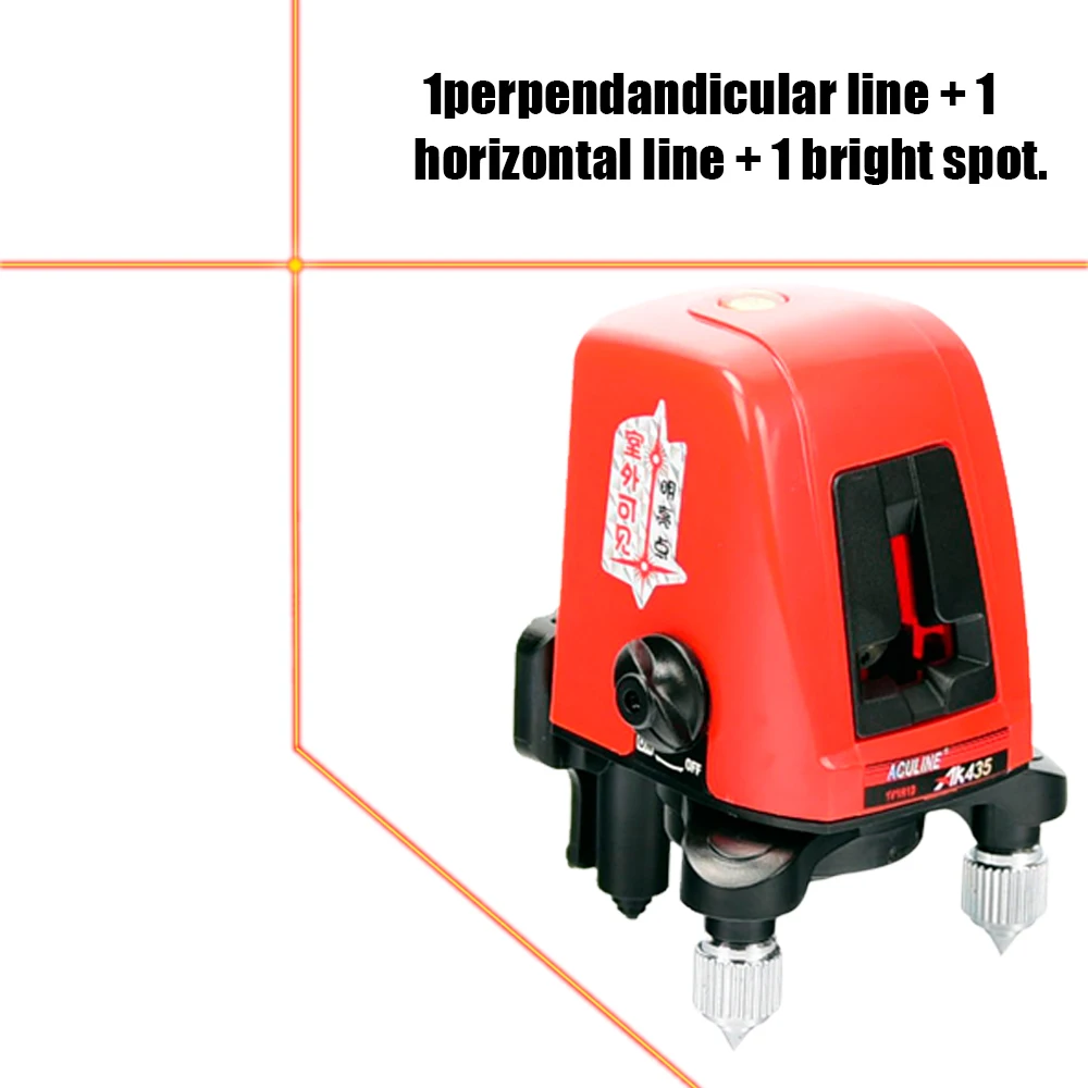 AK435 Mini Portable 360 Degree Self leveling Cross Laser Line 2 Line 1