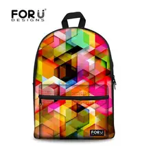 2017 Mujeres de Moda de Impresión mochila Único Colorido Girls School Mochilas para Adolescente Niños Niños Mochilas de Viaje