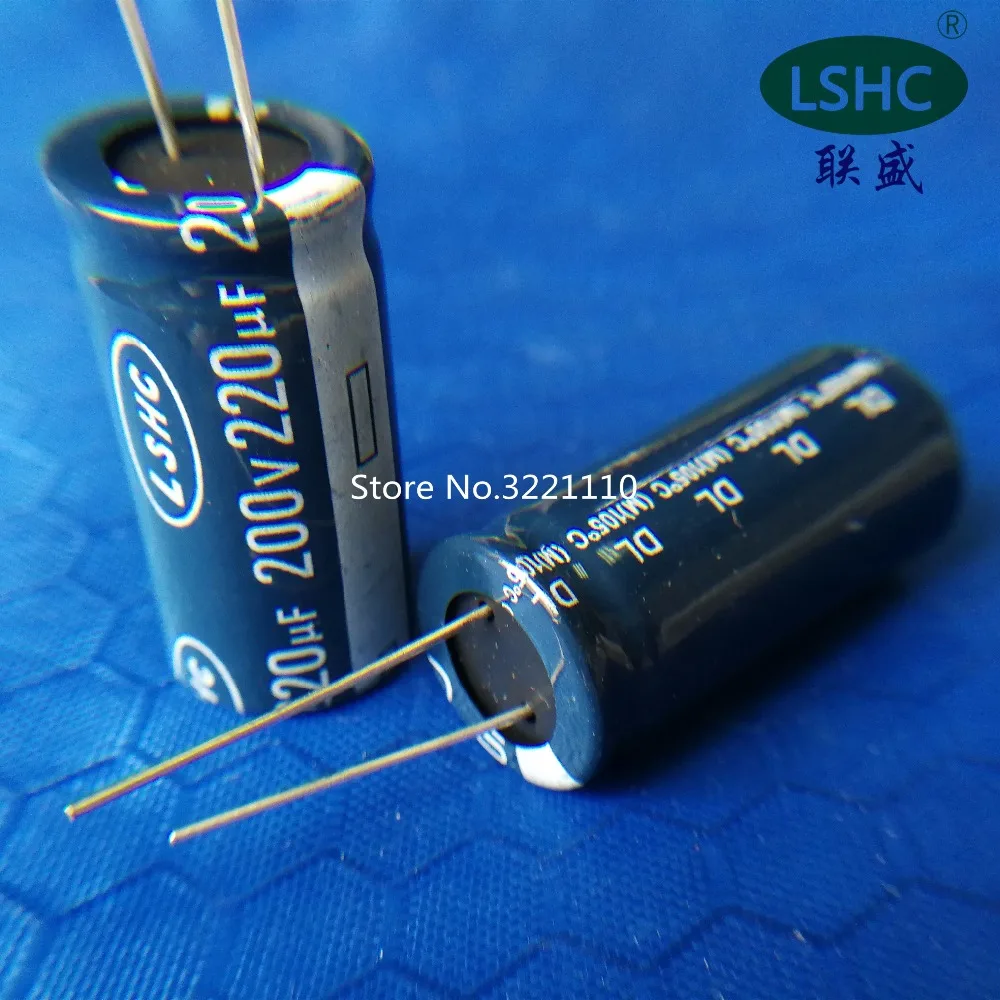 5pcs 220UF 200V 18x35mm Aluminum Electrolytic Capacitor 200V 220UF 18*35mm DL series 105