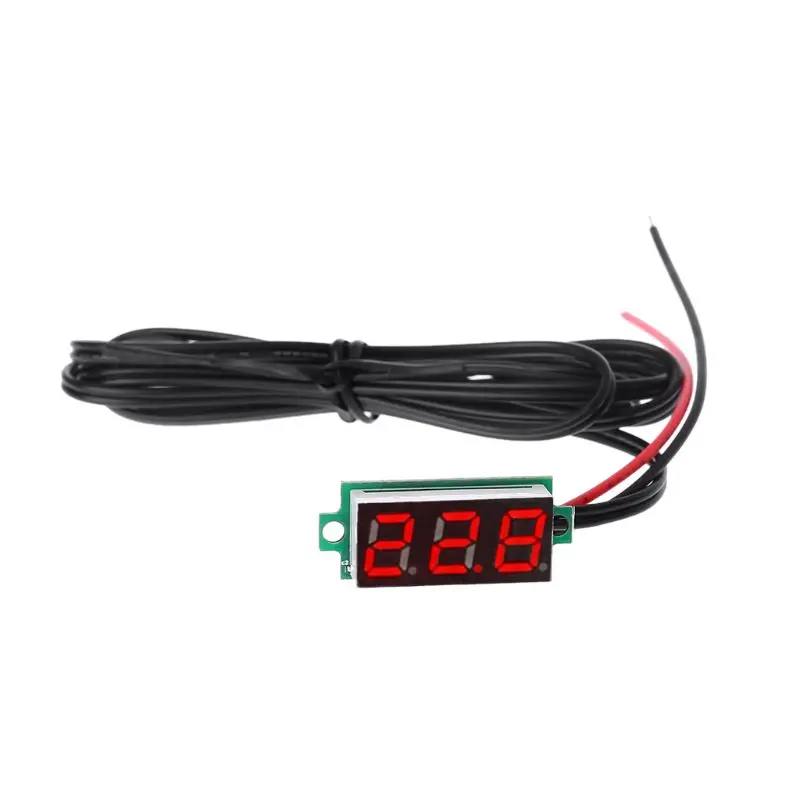 

0.28 Inch Display Digital Thermometer With NTC Metal Probe Temperature Sensor Detector 22x10x8mm