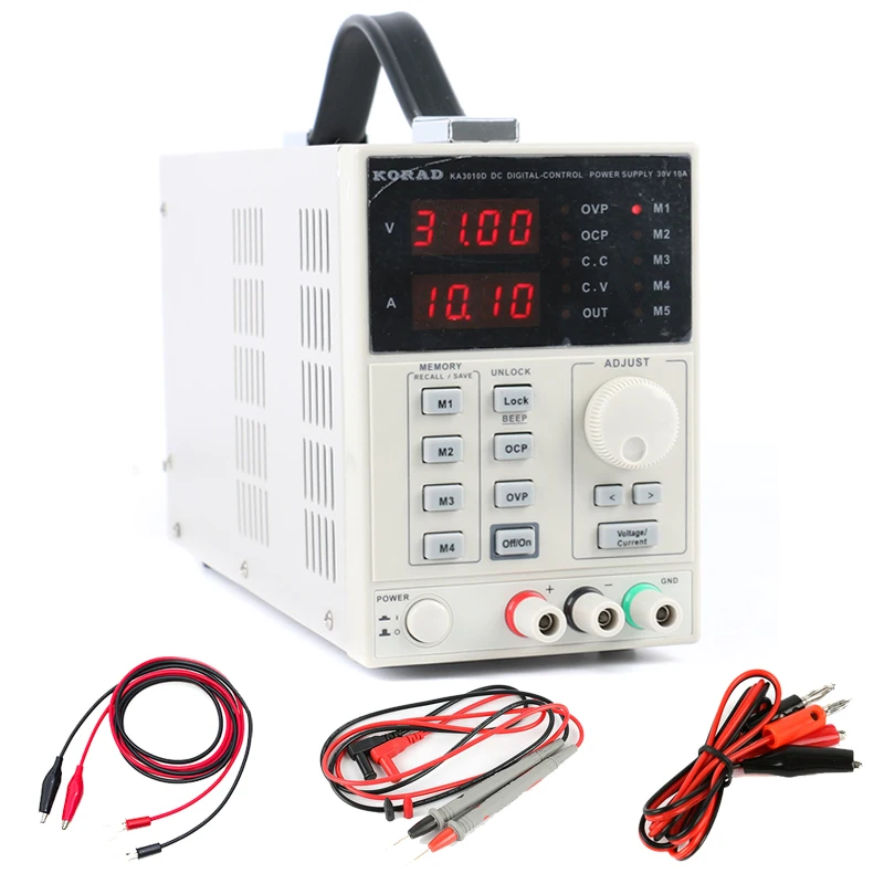 KA3010D Programmable Laboratory Variable Adjustable 30V 10A 5A 0.01V 0.001A Linear DC Power Supply Digital Regulated Lab Grade |