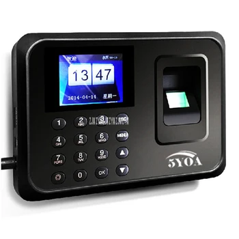 

5YOA Digital Impressions Biometric Presence of Time Clock Recorder Employed English Machine Vocal Player fingerprint, password