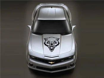 

For Angry Wolf Vinyl Hood Reflective Decal Sticker Car Van Vehicle Truck SUV