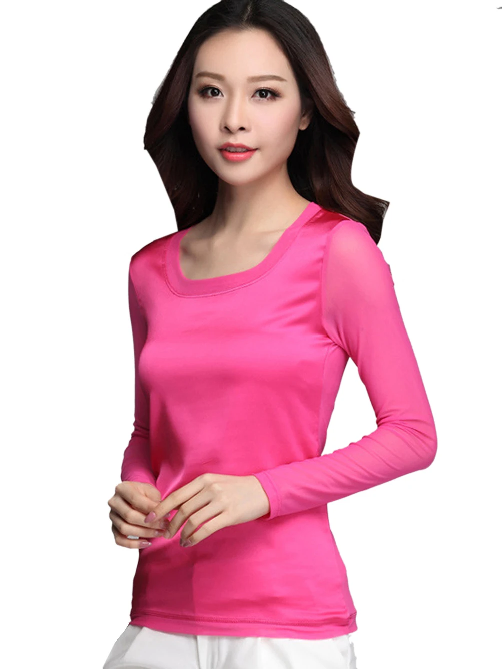 Casual Solid White Black Blouse New Loose Pink Summer Spring Women