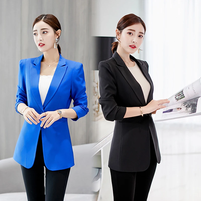

Feminino Womens Jackets And Coats Black Women Formal Jackets Office Work Ladies Coat abrigo mujer 2018