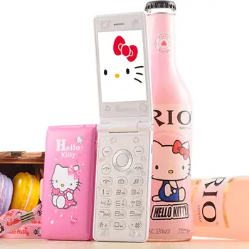 

Unlocked Kuh D10 Dual Sim Cat Flip Phone Gprs Breath Light Women Girl Mp3 Mp4 Cartoon Hello Kitty Mobile Cell Phone