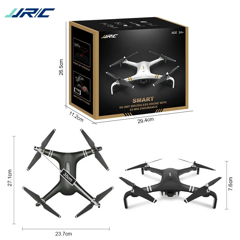 JJRC X7 смарт двойной gps 5G WiFi 25 минут время полета Радиоуправляемый Дрон