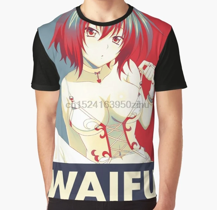 

All Over Print T Shirt Men Funny tshirt High School DxD - Xenovia Quarta Waifu Pop Art Graphic T-Shirt