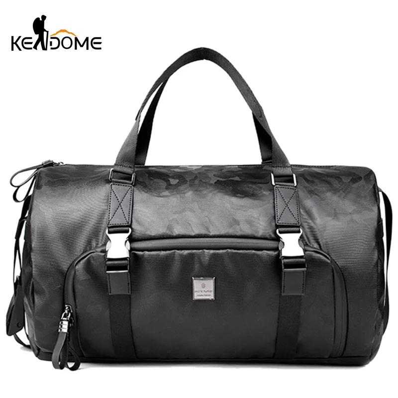 Men Bucket Gym Bag Luggage Travel Hanging Duffel Tote Large Capacity Leisure Water Repellent Weekend Crossbody Shoulder XA1D | Спорт и