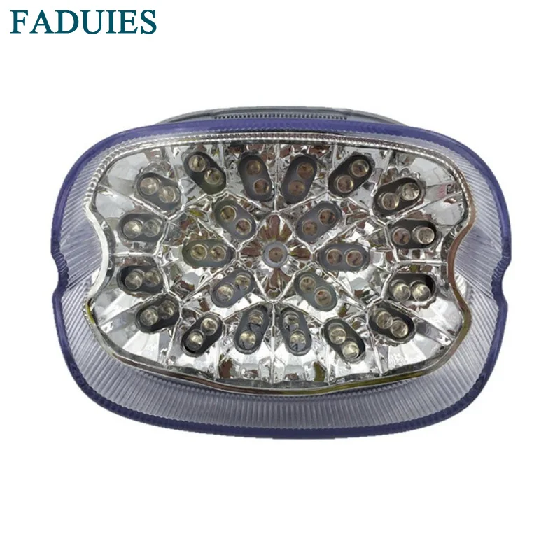 FADUIES Chrome LED Tail Light integrated Turn Signals for Harley Fatboy, Sportster, Dyna, Road King, Glides, Fatboy, XL 883 1200 (3)