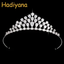 Корона, головная повязка, свадебная принцесса, капля воды, корона, головной убор для волос, аксессуары, ювелирное изделие, простой стиль, HG0020, для женщин, Haar Sieraden