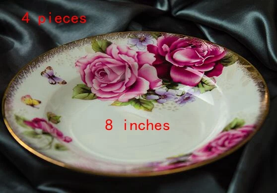 Chinese Jingdezhen bone china tableware set 58 pieces of European household dishes set ceramic wedding gift