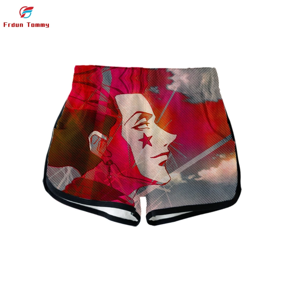 2019 новый стиль hisoka 3D одежда принт женские повседневные сексуальные шорты 2019 Топы повседневные крутые женские летние горячие продажи k-pops