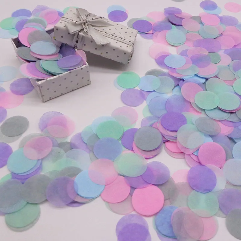 

10g Mixed Colors Party Confetti Rose Gold 2.5cm Round Confetti Filling Balloons Baby Shower Wedding Birthday Party Decorations