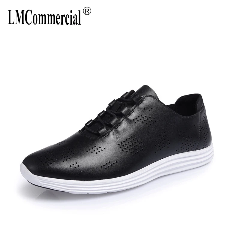 

spring autumn summer Leather shoes men British retro all-match cowhide men's casual shoes breathable sneakers fashion male