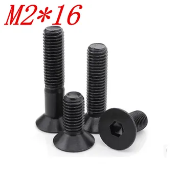 

500pcs/lot DIN7991 Grade 10.9 M2*16 M2 x 16 flat hex socket countersunk head screw