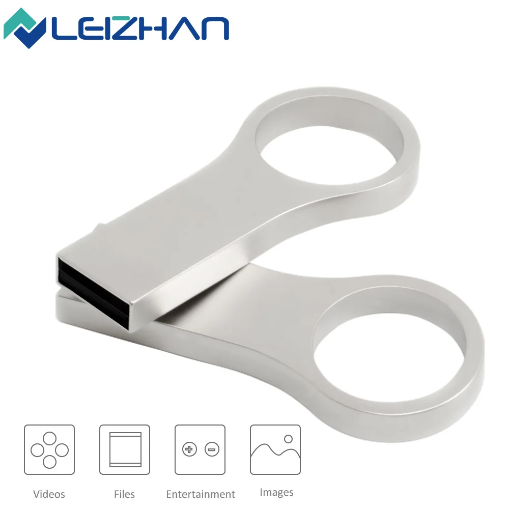 LEIZHA брелок для ключей USB флэш накопитель металлическая флеш карта 64 ГБ 32 16 8 4