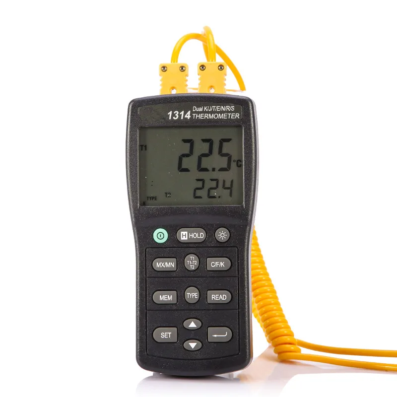 

TES-1314 Dual Channels Input function Temperature Display Thermometer