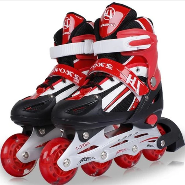 Tênis De Patins De Velocidade Com Rodas Leves, Em Linha, Para Crianças -  Sapatos De Skate - AliExpress