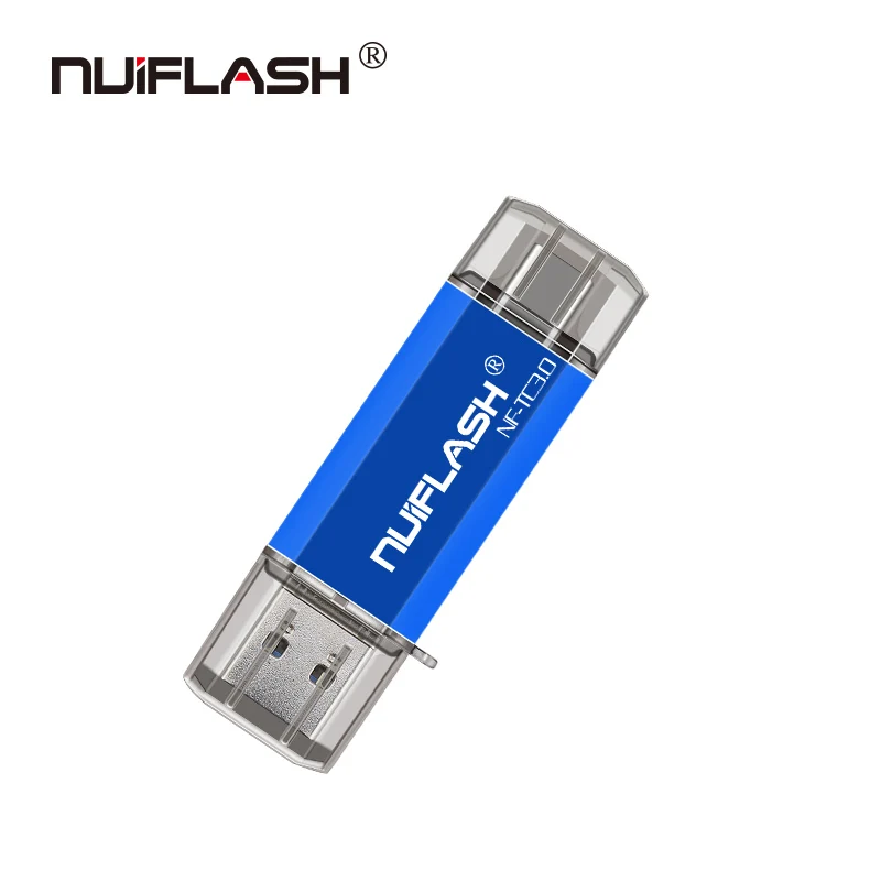 Флеш-накопитель USB 128 ГБ, usb3.0, 64 ГБ, 32 ГБ, 16 ГБ, TYPEC, флеш-накопитель, быстрая скорость, usb флешка, флеш-накопитель, реальная емкость, флешка - Цвет: blue