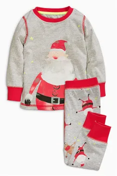 

Fall 2017 boys clothing sets cotton Christmas pajamas Santa claus style kids clothes baby boy clothing Pajamas for the boy